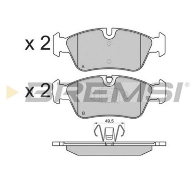 BP3193.JPG Kit Pastiglie Freno Anteriore Bmw 1 3 3 Cabriolet 3 Coupú 3 Touring Bp3193 34 11 2 288 849 S.f. Ate Bremsi