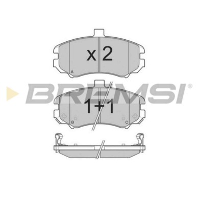 BP3197.JPG Kit Pastiglie Freno Anteriore Hyundai Elantra Elantra Tre Volumi Bp3197 58101-2da50 S.f. Mando Bremsi