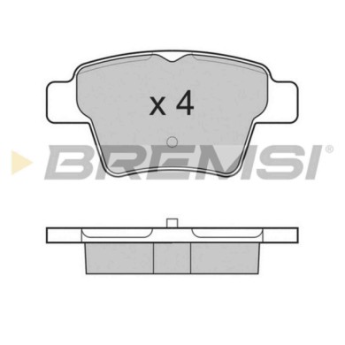 BP3198.JPG Kit Pastiglie Freno Posteriore Citroen C4 Coupú (la) Bp3198 4253.25 S.f. Bosch Bremsi