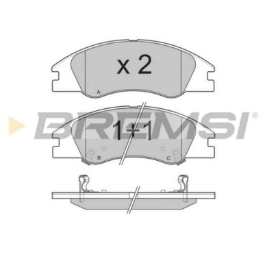 BP3200.JPG Kit Pastiglie Freno Anteriore Kia Cerato 2 Volumi/coda Spiovente Cerato Tre Volumi Bp3200 58101-1ma00 S.f. Mando Brem