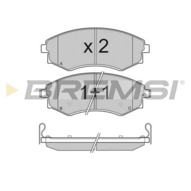 BP3202.JPG Kit Pastiglie Freno Anteriore Daewoo Rexton (gab) Bp3202 48130-08050 S.f. Akebono Bremsi
