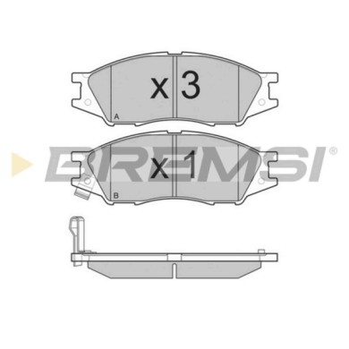 BP3208.JPG Kit Pastiglie Freno Anteriore Nissan Almera Ii Almera Ii Hatchback Bp3208 41060-4m490 S.f. Akebono Bremsi