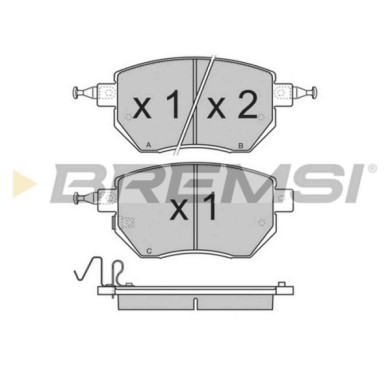 BP3210.JPG Kit Pastiglie Freno Anteriore Infiniti Fx Nissan Maxima/maxima Qx Iv Station Wagon Murano I Murano Ii Teana I Bp3210 