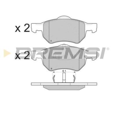 BP3219.JPG Kit Pastiglie Freno Anteriore Chrysler Voyager/grand Voyager Iii Voyager Iv Dodge Caravan Bp3219 05015365aa S.f. Ate 