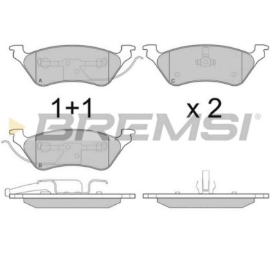 BP3220.JPG Kit Pastiglie Freno Posteriore Chrysler Voyager Iv Dodge Caravan Jeep Cherokee Bp3220 05019805aa S.f. Kelsey-hayes Br