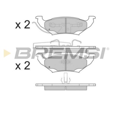 BP3223.JPG Kit Pastiglie Freno Posteriore Chrysler Voyager/grand Voyager Iii Dodge Caravan Plymouth Voyager/grand Voyager Bp3223