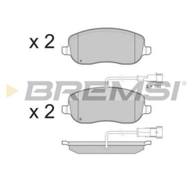BP3226.JPG Kit Pastiglie Freno Anteriore Fiat Croma Bp3226 77363627 S.f. Lucas Girling Bremsi