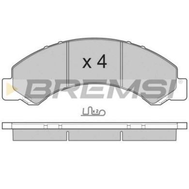 BP3235.JPG Kit Pastiglie Freno Anteriore Toyota Dyna Pianale Piatto/telaio (kd Ly Y2 U3 U4 U6 Bp3235 04465-37070 S.f. Akebono Br