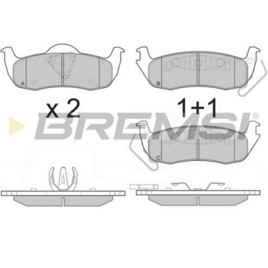 BP3239.JPG Kit Pastiglie Freno Posteriore Jeep Commander Grand Cherokee Iii Grand Cherokee Iv Bp3239 05080871aa S.f. Kelsey-haye