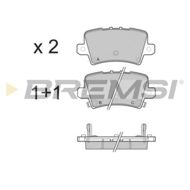 BP3246.JPG Kit Pastiglie Freno Posteriore Honda Civic Viii Hatchback Civic Viii Tre Volumi Bp3246 43022-smg-e02 S.f. Lucas Girli
