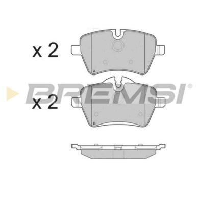 BP3247.JPG Kit Pastiglie Freno Anteriore Mini Mini (r50 R53) Bp3247 34 11 6 778 320 S.f. Lucas Girling Bremsi