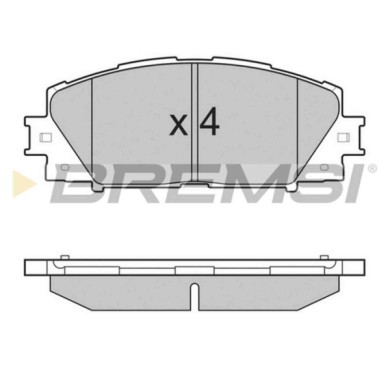 BP3249.JPG Kit Pastiglie Freno Anteriore Daihatsu Charade Viii Bp3249 S.f. Akebono Bremsi
