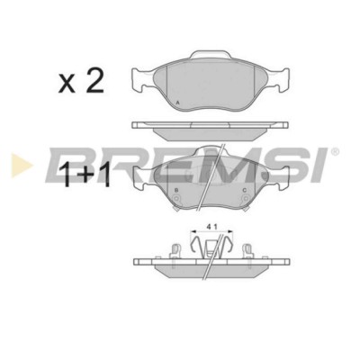 BP3255.JPG Kit Pastiglie Freno Anteriore Toyota Yaris Yaris Cassone/coda Spiovente Daihatsu Charade Viii Bp3255 04465-0d120 S.f.