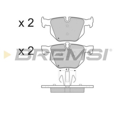 BP3263.JPG Kit Pastiglie Freno Posteriore Bmw 3 3 Touring 5 5 Touring 6 6 Cabriolet 3 Cabriolet 3 Coupú X1 Bp3263 34 11 6 767 10
