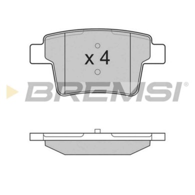BP3266.JPG Kit Pastiglie Freno Posteriore Ford Mondeo Iii (b5y) Bp3266 1 521 329 S.f. Bosch Bremsi