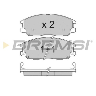BP3268.JPG Kit Pastiglie Freno Anteriore Kia Sorento I Hyundai Highway Van Trajet Bp3268 58101-3eu00 S.f. Mando Bremsi