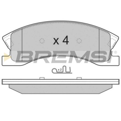 BP3269.JPG Kit Pastiglie Freno Anteriore Jeep Grand Cherokee Ii Grand Cherokee Iii Bp3269 05093138aa S.f. Akebono Bremsi