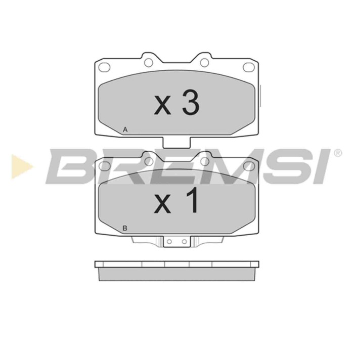 BP3271.JPG Kit Pastiglie Freno Anteriore Nissan 200 Sx 300 Zx Subaru Impreza Coupú Impreza Station Wagon Impreza Tre Volumi Bp32