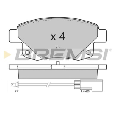 BP3275.JPG Kit Pastiglie Freno Posteriore Ford Transit Autobus (fd Fb Fs Fz Fc ) Bp3275 1 371 454 S.f. Bosch Bremsi