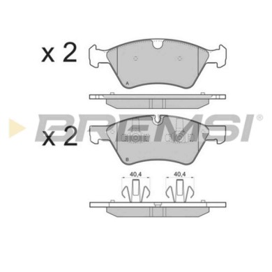 BP3279.JPG Kit Pastiglie Freno Anteriore Mercedes-benz Classe E Classe E T-model Classe G Classe Gl Classe M Classe R Bp3279 004