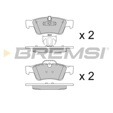 BP3280.JPG Kit Pastiglie Freno Posteriore Mercedes-benz Classe G Classe Gl Classe M Classe R Classe S Coupú Bp3280 000 432 04 30