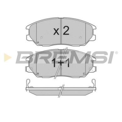 BP3281.JPG Kit Pastiglie Freno Anteriore Hyundai Equus / Centennial (js) Bp3281 58101-39a60 S.f. Mando Bremsi