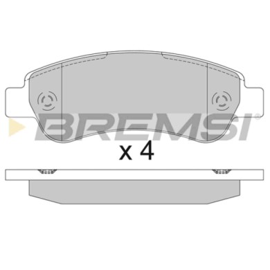 BP3286.JPG Kit Pastiglie Freno Posteriore Citroen Jumper Ii Furgonato Bp3286 16 111 408 80 S.f. Bosch Bremsi