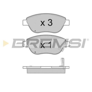 BP3295.JPG Kit Pastiglie Freno Anteriore Opel Corsa D Cassone/coda Spiovente Corsa D Bp3295 16 05 354 S.f. Bosch Bremsi