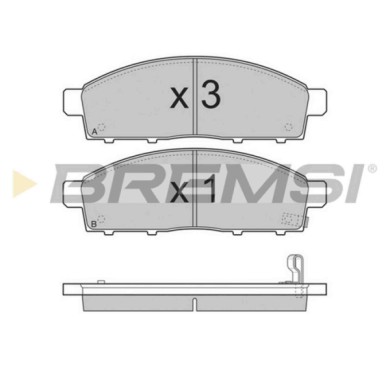 BP3296.JPG Kit Pastiglie Freno Anteriore Fiat Fullback Pick-up Mitsubishi L200/triton Bp3296 6 000 609 714 S.f. Tokico Bremsi