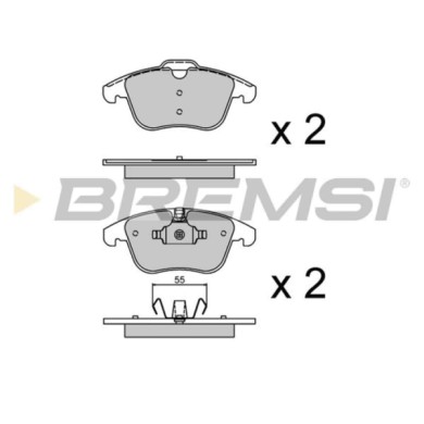 BP3297.JPG Kit Pastiglie Freno Anteriore Ford Galaxy Ii (wa6) Bp3297 1 379 971 S.f. Ate Bremsi
