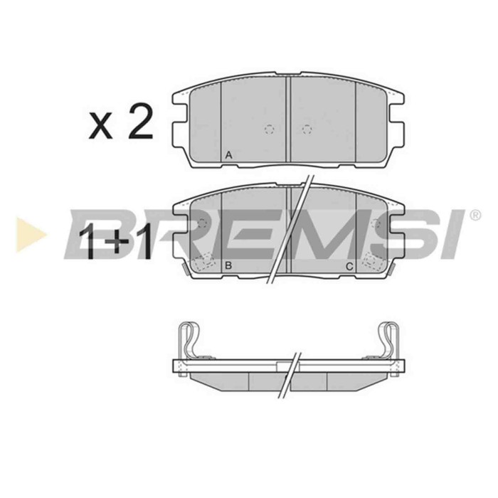 BP3304.JPG Kit Pastiglie Freno Posteriore Chevrolet Captiva Opel Antara Vauxhall Antara Bp3304 19149904 S.f. Akebono Bremsi