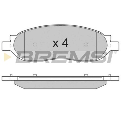 BP3307.JPG Kit Pastiglie Freno Posteriore Ford Usa F-350 Bp3307 5c3z2200aa S.f. Bosch Bremsi