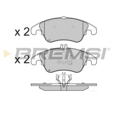 BP3317.JPG Kit Pastiglie Freno Anteriore Mercedes-benz Classe C (w204) Bp3317 54201020 S.f. Lucas Girling Bremsi