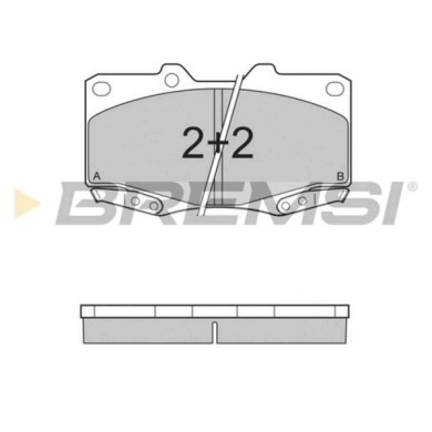 BP3319.JPG Kit Pastiglie Freno Anteriore Toyota Hilux Vi Pick-up Hilux Vii Pick-up Bp3319 04465-04060 S.f. Sumitomo Bremsi