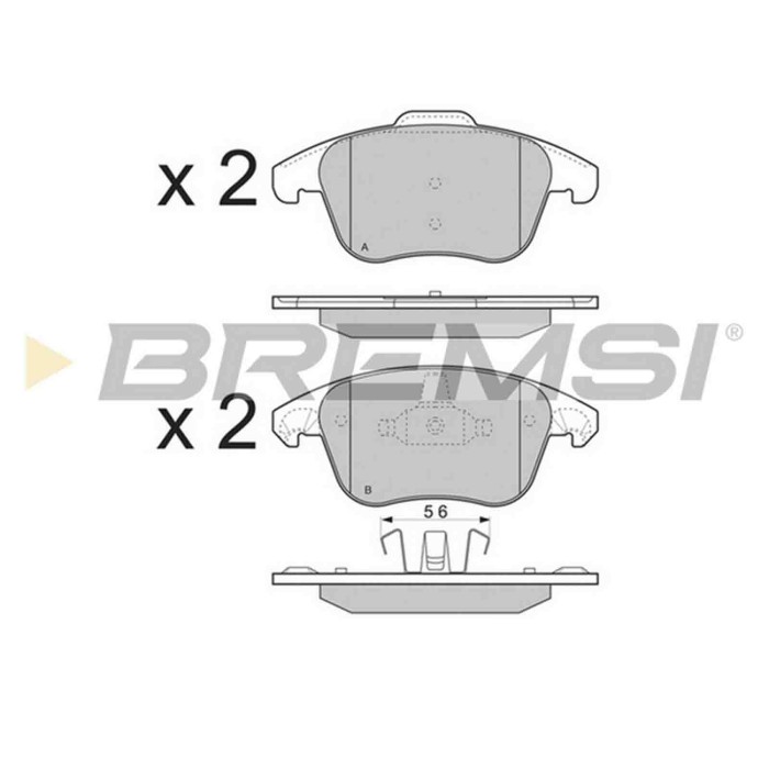 BP3330.JPG Kit Pastiglie Freno Anteriore Citroen C4 Grand Picasso I (ua) Bp3330 16 478 625 80 S.f. Ate Bremsi