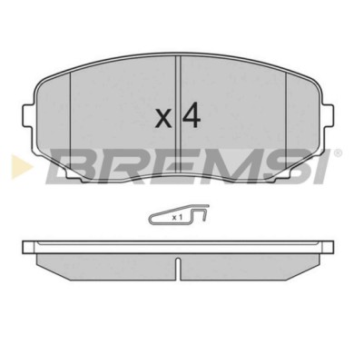 BP3332.JPG Kit Pastiglie Freno Anteriore Mazda Cx-7 Cx-9 Mitsubishi Eclipse Cross Pajero Sport Iii Bp3332 Ehy2-33-28z S.f. Sumit