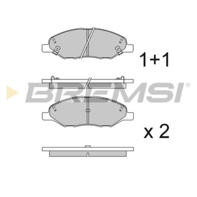 BP3335.JPG Kit Pastiglie Freno Anteriore Nissan Tiida Tre Volumi Micra Iii Note Tiida 2 Volumi/coda Spiovente Micra Ii Bp3335 1n
