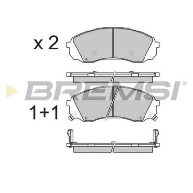 BP3336.JPG Kit Pastiglie Freno Anteriore Hyundai H-1 Cargo H-1 Travel Kia Carnival/grand Carnival Iii Bp3336 58101-4da00 S.f. Ma