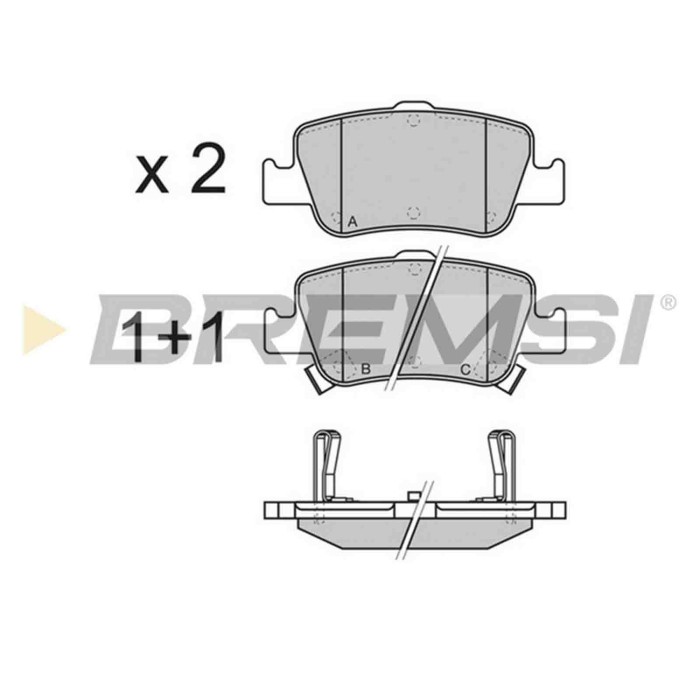BP3341.JPG Kit Pastiglie Freno Posteriore Toyota Auris Auris Station Wagon Corolla Tre Volumi Bp3341 04466-02170 S.f. Bosch Brem