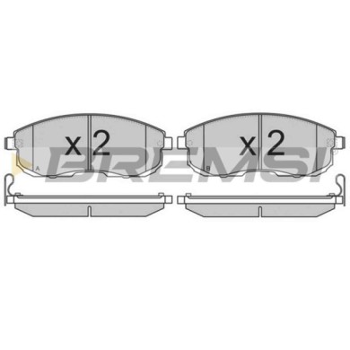 BP3342.JPG Kit Pastiglie Freno Anteriore Fiat Sedici (189) Bp3342 S.f. Hitachi Bremsi