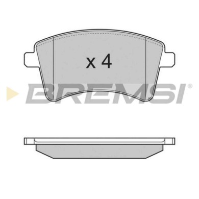 BP3367.JPG Kit Pastiglie Freno Anteriore Renault Kangoo / Grand Kangoo Ii (kw0/1) Bp3367 41 06 002 76r S.f. Lucas Girling Bremsi