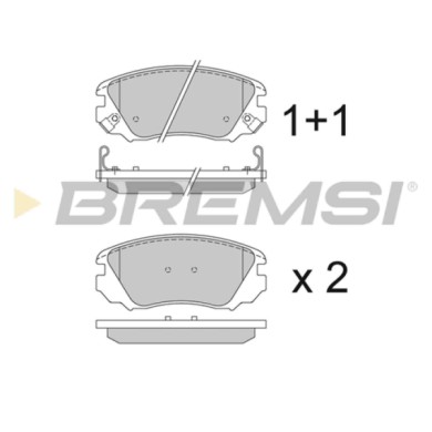 BP3376.JPG Kit Pastiglie Freno Anteriore Opel Insignia A Sports Tourer (g09) Bp3376 13237750 S.f. Mando Bremsi
