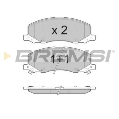 BP3378.JPG Kit Pastiglie Freno Anteriore Opel Insignia A Sports Tourer (g09) Bp3378 13237752 S.f. Trw Bremsi