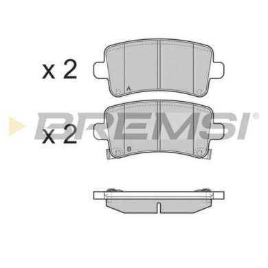 BP3379.JPG Kit Pastiglie Freno Posteriore Opel Insignia A Sports Tourer (g09) Bp3379 13 237 765 S.f. Trw Bremsi