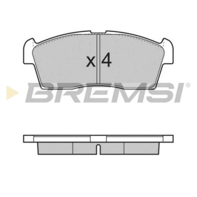 BP3380.JPG Kit Pastiglie Freno Anteriore Suzuki Alto Alto K10 Ignis I Mitsubishi I Bp3380 55810-46g10 S.f. Akebono Bremsi