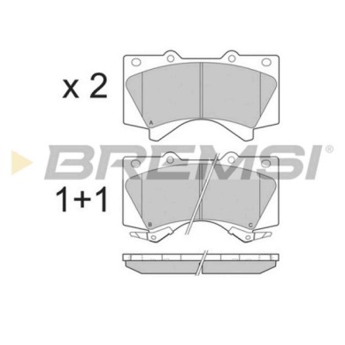 BP3381.JPG Kit Pastiglie Freno Anteriore Toyota Land Cruiser 200 Land Cruiser Prado Tundra Pick-up Lancia Fulvia Coupú Bp3381 04