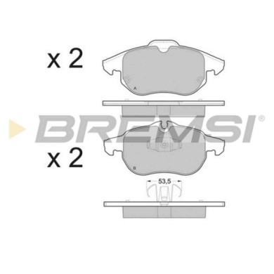 BP3402.JPG Kit Pastiglie Freno Anteriore Fiat Croma Bp3402 77364224 Predisposto Per Contatto Segnalazione Usura S.f. Ate Bremsi