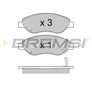 BP3407.JPG Kit Pastiglie Freno Anteriore Opel Corsa D Bp3407 16 05 124 S.f. Bosch Bremsi