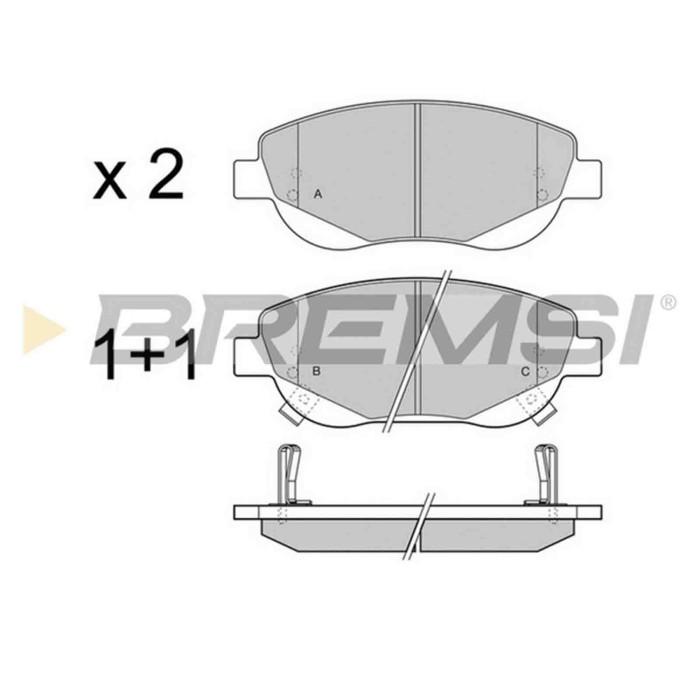 BP3421.JPG Kit Pastiglie Freno Anteriore Toyota Avensis Station Wagon Avensis Tre Volumi Verso Bp3421 04465-05260 S.f. Bosch Bre