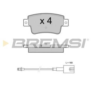 BP3427.JPG Kit Pastiglie Freno Posteriore Fiat Punto Evo Punto Punto Cassone/coda Spiovente Grande Punto Bp3427 77365464 S.f. Bo
